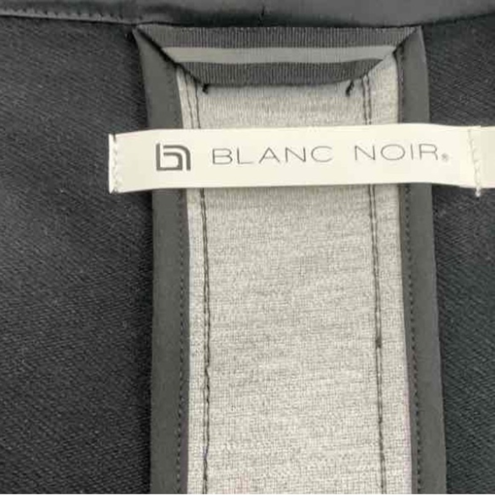 NWT Blanc Noir Women’s Grey Black Open Front Hooded Pocket Cardigan – Size Small - Picture 4 of 6